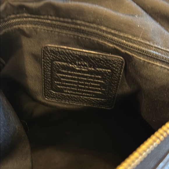 Coach Black and Brown Leather Colorblock Tote (Like New) - Picture 11 of 12